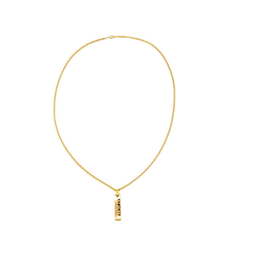 NEW KNOTWTR pendant necklace in gold